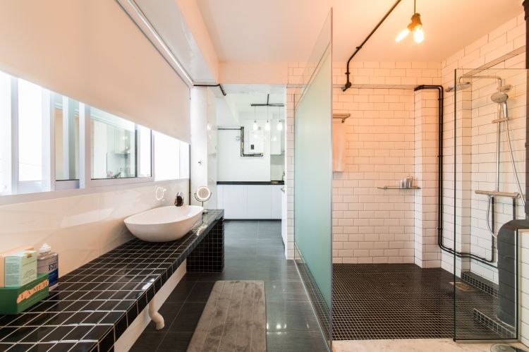 Industrial, Modern Design - Bathroom - HDB 3 Room - Design by Chapter B Pte Ltd