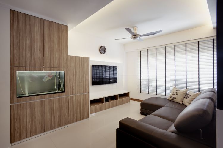 Contemporary, Modern Design - Living Room - HDB 3 Room - Design by Chapter B Pte Ltd