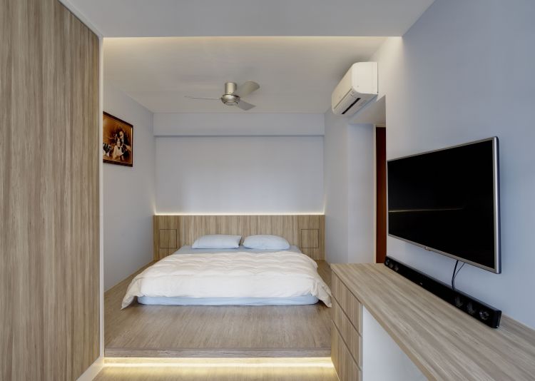 Contemporary, Modern Design - Bedroom - HDB 3 Room - Design by Chapter B Pte Ltd