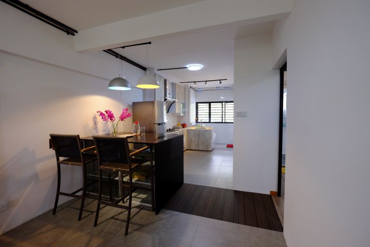 Eclectic, Industrial Design - Dining Room - HDB 3 Room - Design by Chapter B Pte Ltd