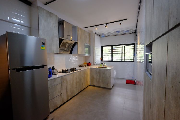 Eclectic, Industrial Design - Kitchen - HDB 3 Room - Design by Chapter B Pte Ltd