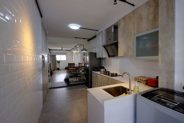 Eclectic, Industrial Design - Kitchen - HDB 3 Room - Design by Chapter B Pte Ltd