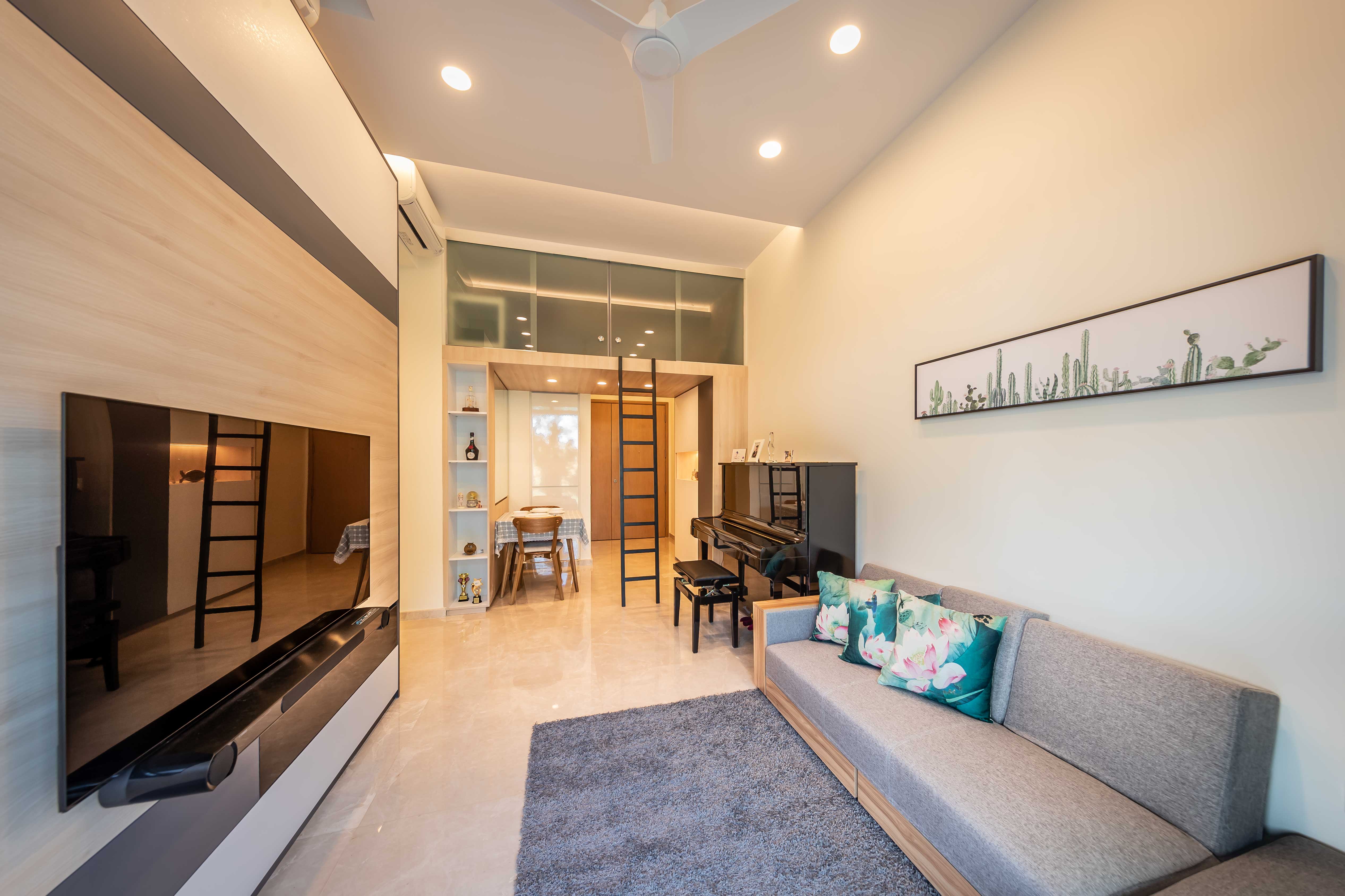 Minimalist, Modern Design - Living Room - Condominium - Design by Ciseern by designer furnishings Pte Ltd