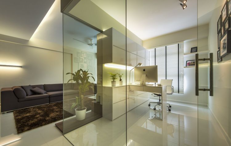 Contemporary, Modern Design - Study Room - HDB 4 Room - Design by Ciseern by designer furnishings Pte Ltd