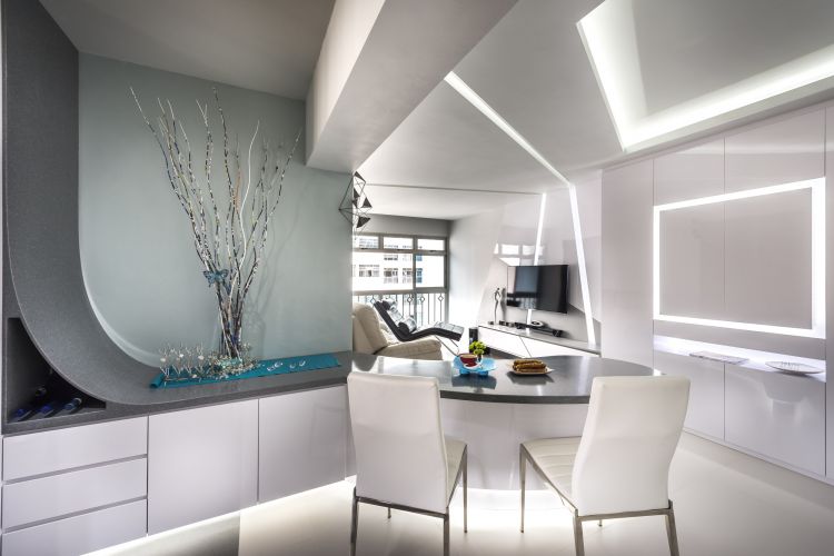 Eclectic, Modern Design - Dining Room - HDB 3 Room - Design by Ciseern by designer furnishings Pte Ltd