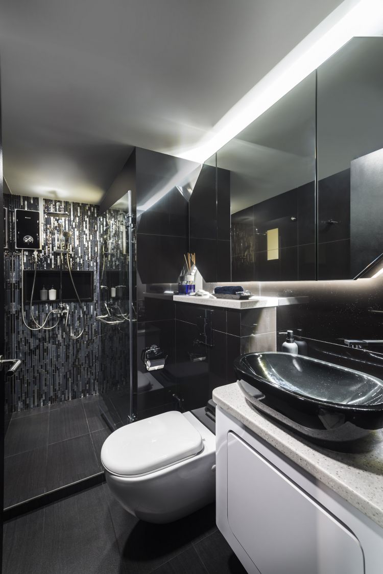 Eclectic, Modern Design - Bathroom - HDB 3 Room - Design by Ciseern by designer furnishings Pte Ltd