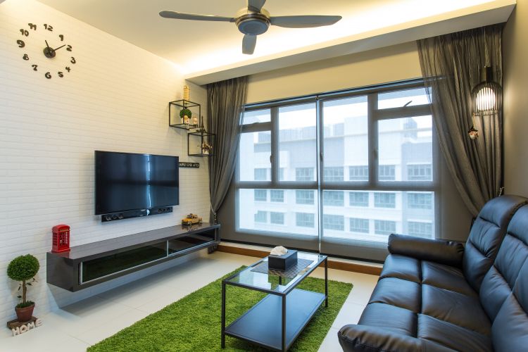 Contemporary, Industrial, Modern Design - Living Room - Condominium - Design by Classic Design Pte Ltd