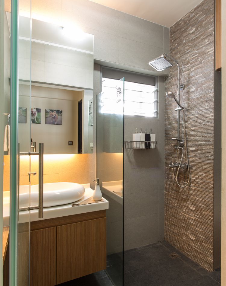 Contemporary, Industrial, Modern Design - Bathroom - Condominium - Design by Classic Design Pte Ltd