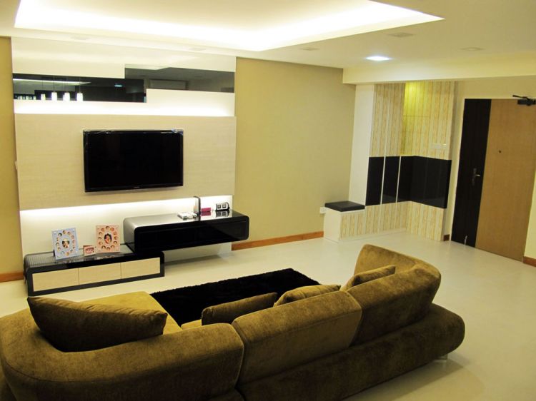 Contemporary, Minimalist, Modern Design - Living Room - HDB 5 Room - Design by Colourbox Interior Pte Ltd