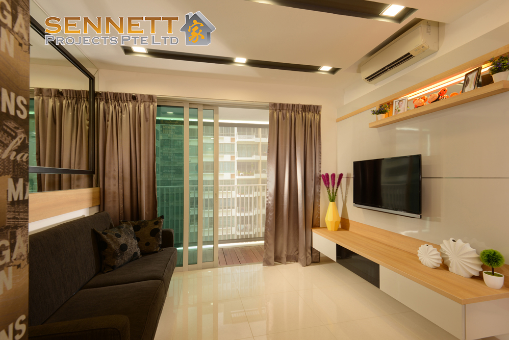 Contemporary Design - Living Room - Condominium - Design by Sennett Projects Pte Ltd