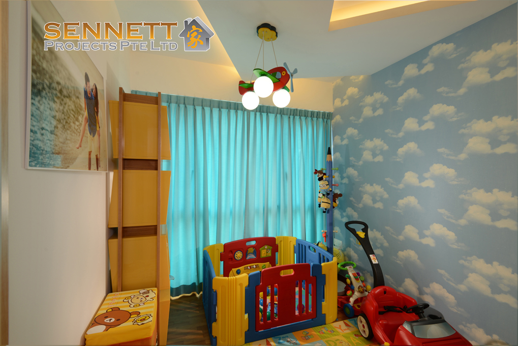 Industrial Design - Bedroom - Condominium - Design by Sennett Projects Pte Ltd