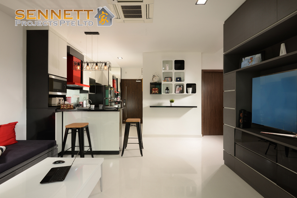 Modern Design - Living Room - Condominium - Design by Sennett Projects Pte Ltd