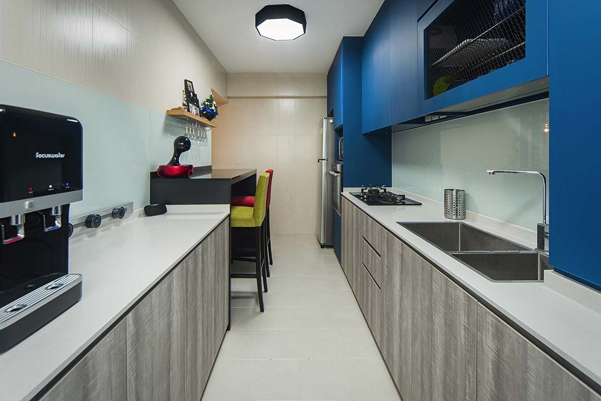 Eclectic Design - Kitchen - HDB 4 Room - Design by Cozy Ideas Interior Design Pte Ltd