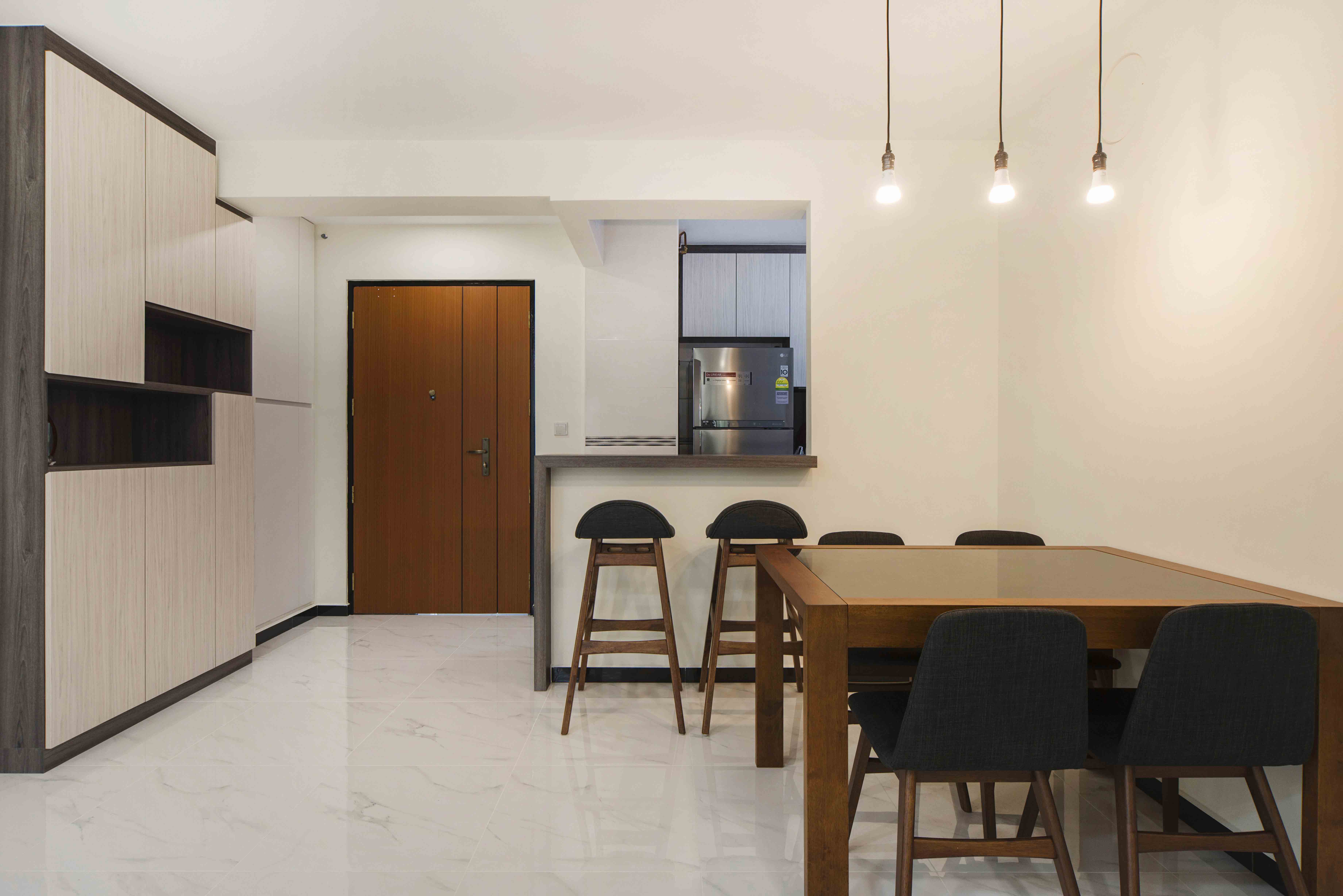 Minimalist, Modern Design - Living Room - HDB 4 Room - Design by Cozy Ideas Interior Design Pte Ltd
