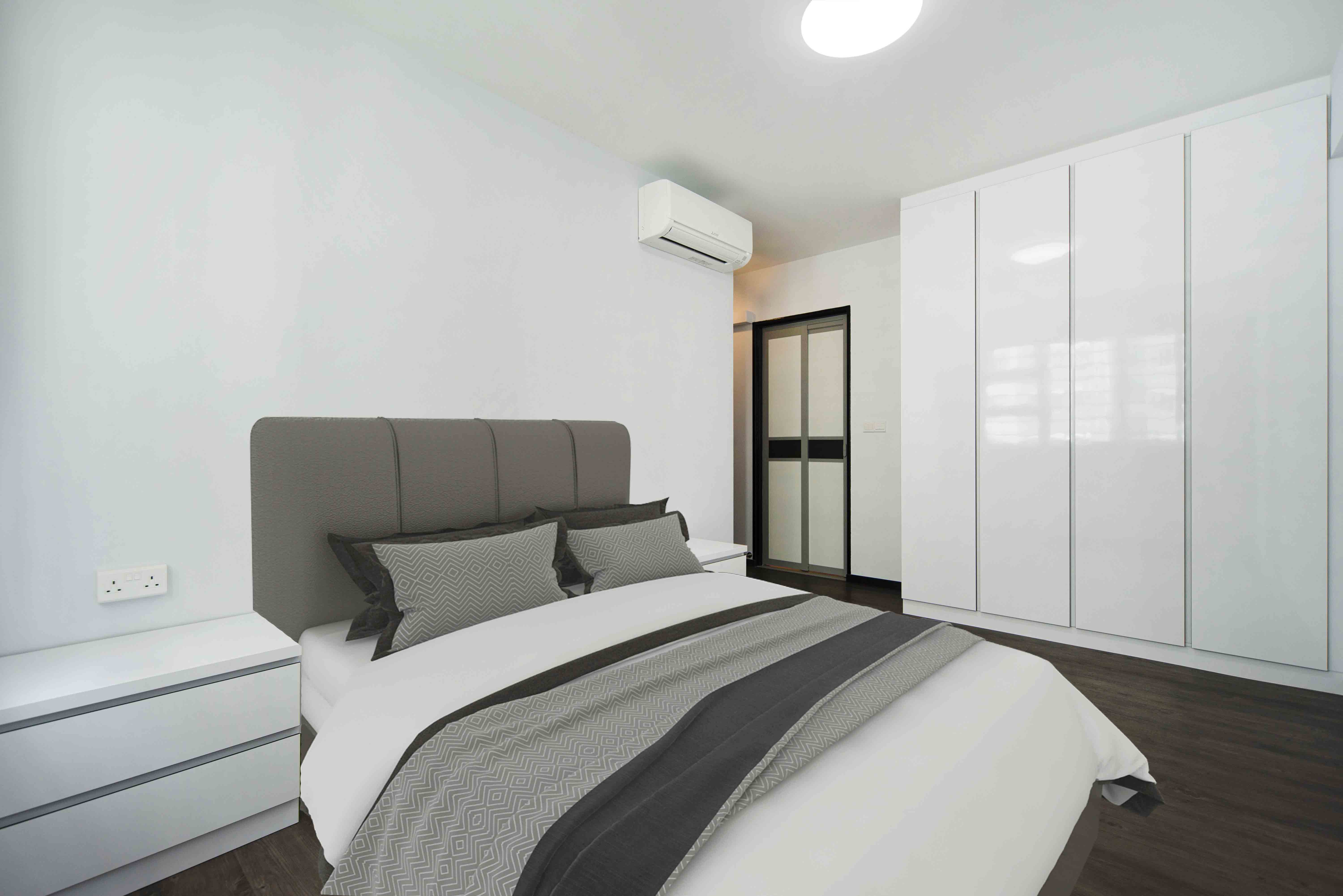 Minimalist, Modern Design - Bedroom - HDB 4 Room - Design by Cozy Ideas Interior Design Pte Ltd