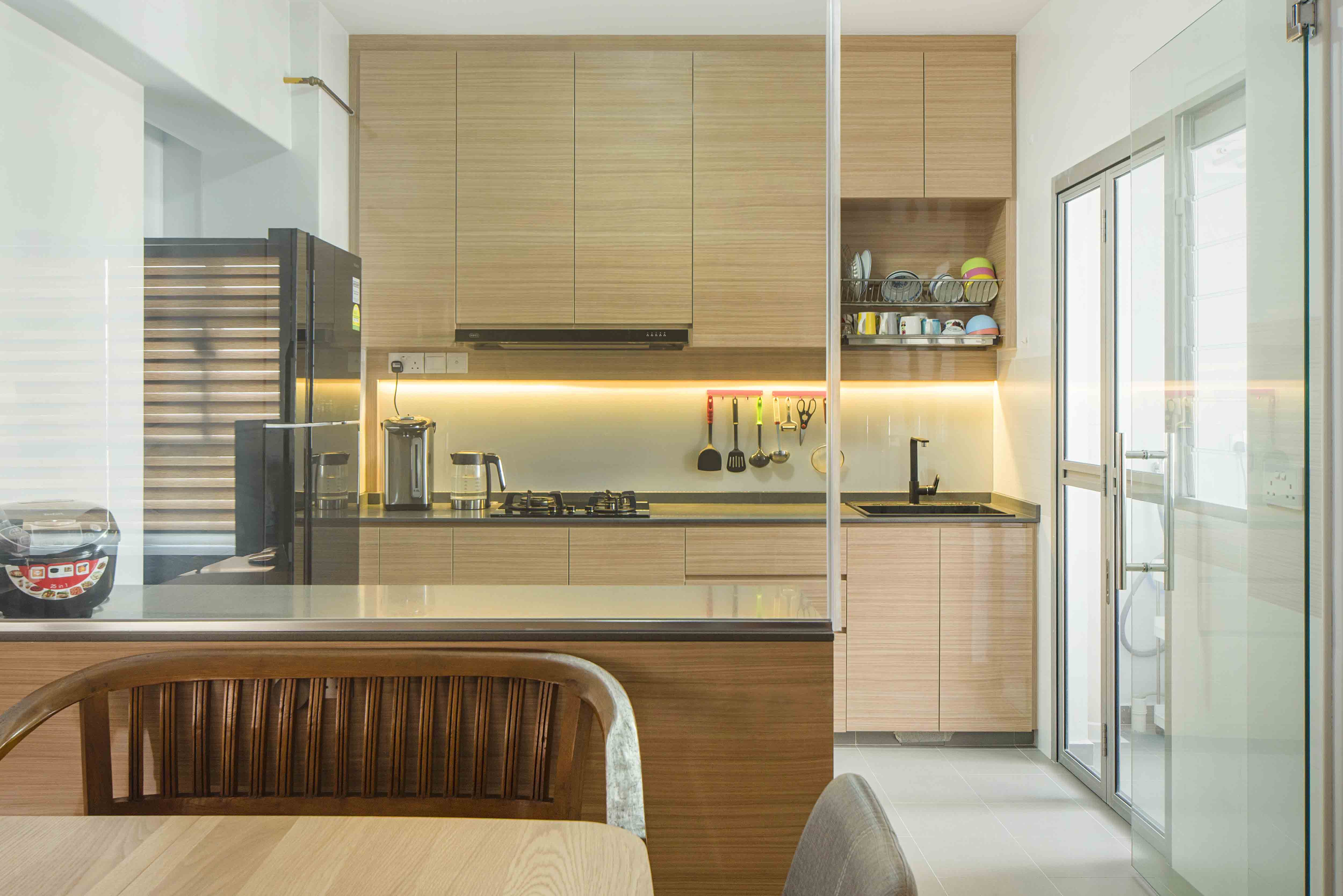 Scandinavian Design - Kitchen - HDB 4 Room - Design by Cozy Ideas Interior Design Pte Ltd