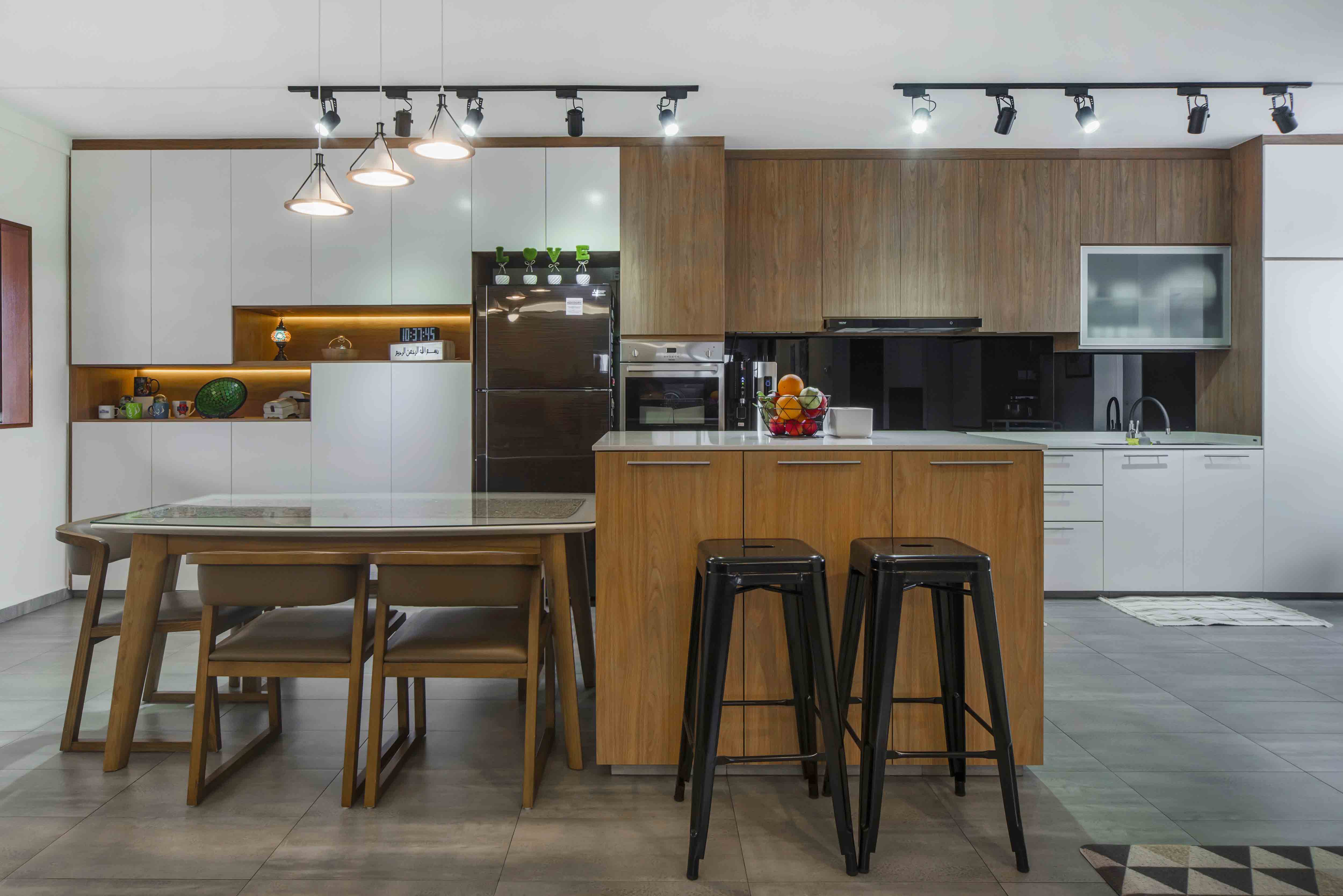 Contemporary, Scandinavian Design - Kitchen - HDB Executive Apartment - Design by Cozy Ideas Interior Design Pte Ltd