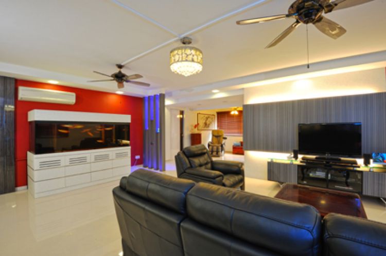 Contemporary, Modern Design - Living Room - HDB Executive Apartment - Design by Crescendo Interior & Lifestyle Pte Ltd