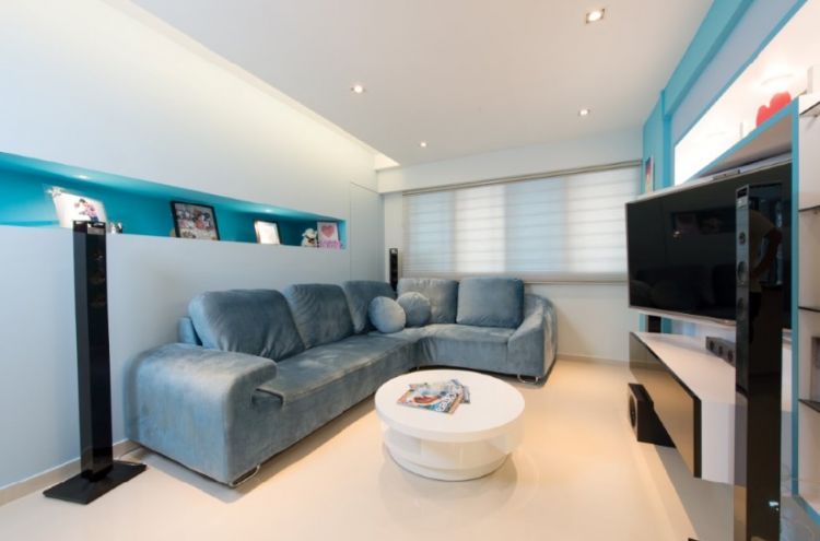 Contemporary, Modern, Scandinavian Design - Living Room - HDB 4 Room - Design by Crescendo Interior & Lifestyle Pte Ltd