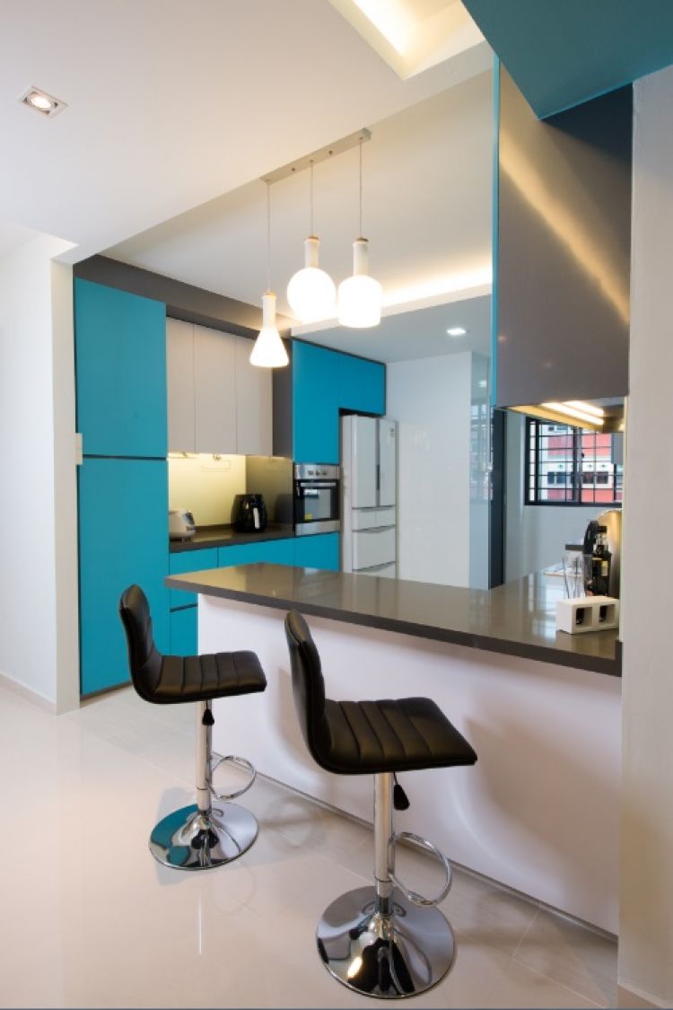 Contemporary, Modern, Scandinavian Design - Kitchen - HDB 4 Room - Design by Crescendo Interior & Lifestyle Pte Ltd