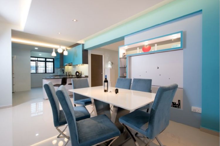 Contemporary, Modern, Scandinavian Design - Dining Room - HDB 4 Room - Design by Crescendo Interior & Lifestyle Pte Ltd