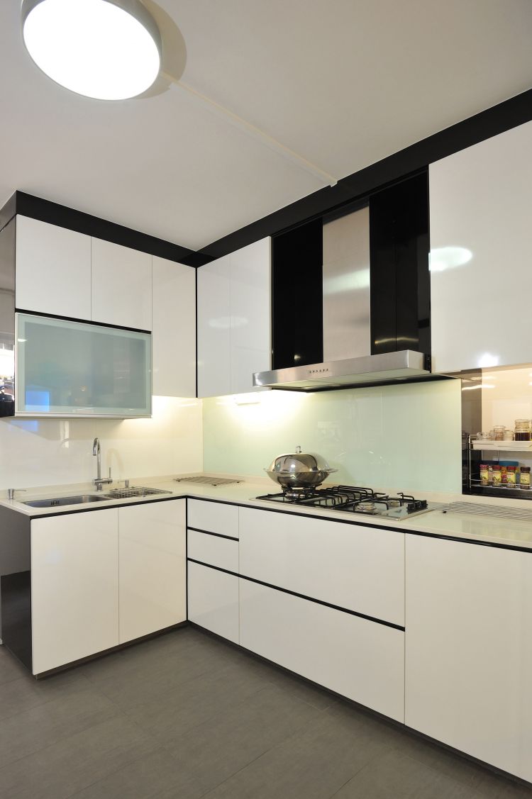 Contemporary Design - Kitchen - HDB 4 Room - Design by Crescendo Interior & Lifestyle Pte Ltd