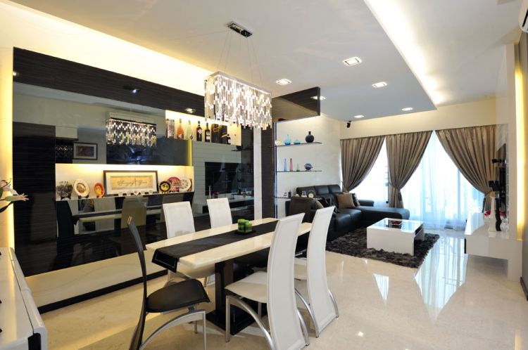 Contemporary, Modern Design - Dining Room - HDB 4 Room - Design by Crescendo Interior & Lifestyle Pte Ltd