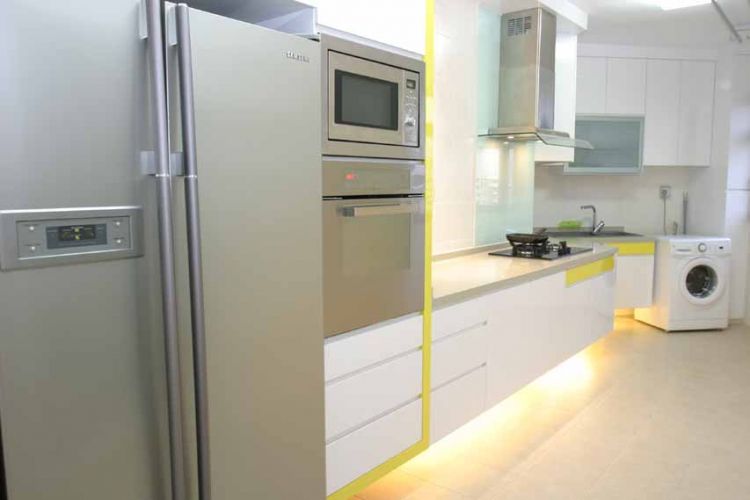 Contemporary, Modern Design - Kitchen - HDB 5 Room - Design by Crescendo Interior & Lifestyle Pte Ltd