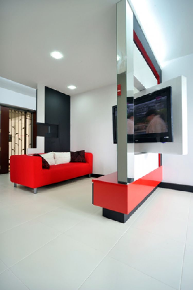 Contemporary, Minimalist, Modern Design - Living Room - HDB 4 Room - Design by Crescendo Interior & Lifestyle Pte Ltd