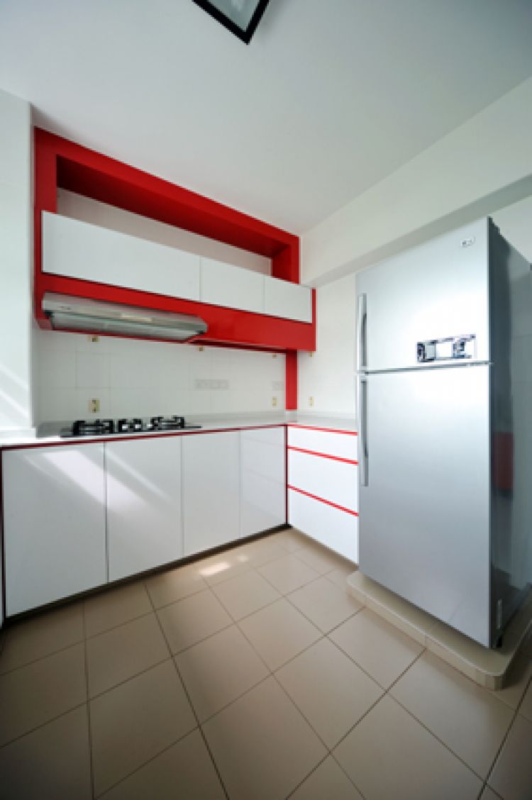 Contemporary, Minimalist, Modern Design - Kitchen - HDB 4 Room - Design by Crescendo Interior & Lifestyle Pte Ltd
