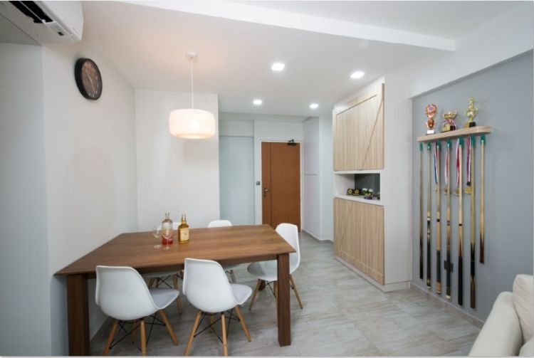 Contemporary, Country, Modern Design - Living Room - HDB 4 Room - Design by Crescendo Interior & Lifestyle Pte Ltd