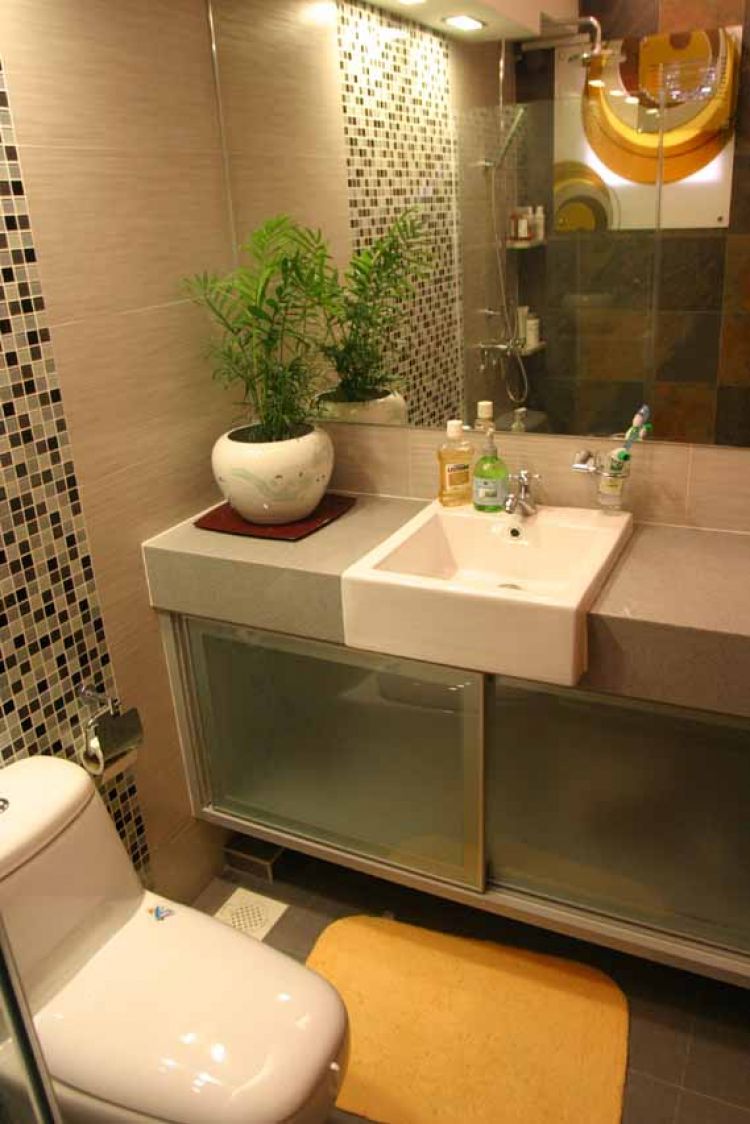Contemporary, Modern, Tropical Design - Bathroom - HDB 5 Room - Design by Crescendo Interior & Lifestyle Pte Ltd