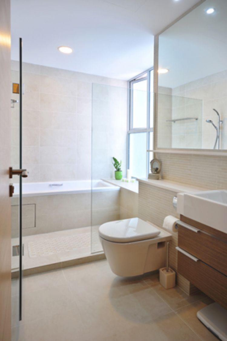 Contemporary, Minimalist, Modern Design - Bathroom - Condominium - Design by Crescendo Interior & Lifestyle Pte Ltd