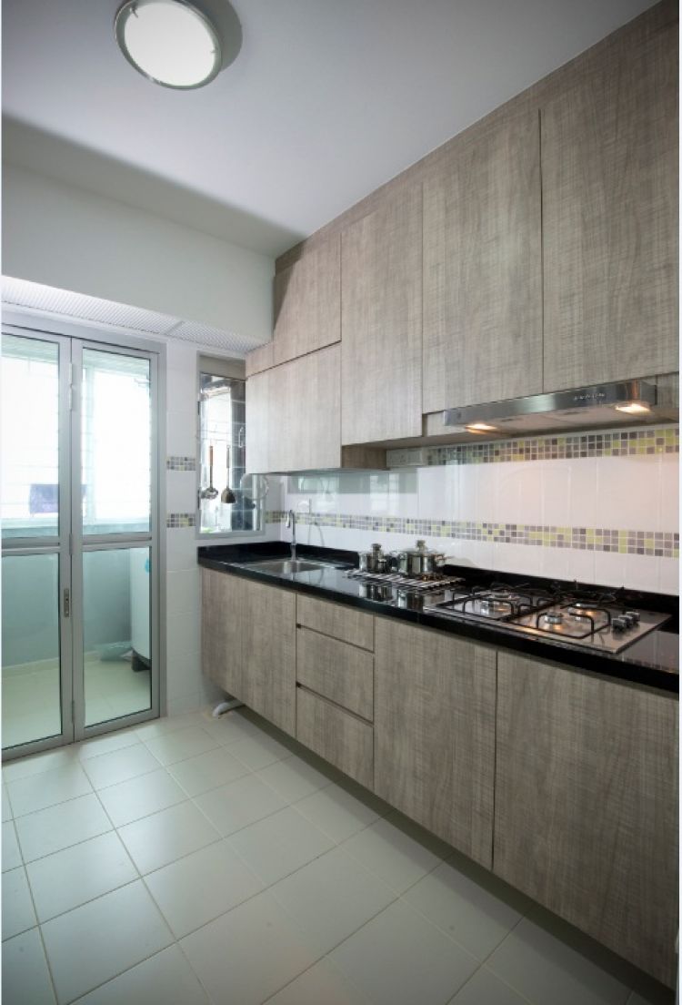 Industrial, Minimalist, Modern Design - Kitchen - HDB 4 Room - Design by Crescendo Interior & Lifestyle Pte Ltd