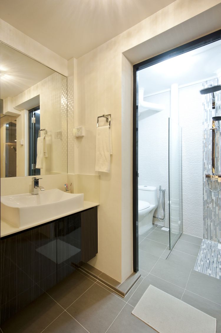 Minimalist, Modern Design - Bathroom - HDB 5 Room - Design by Crescendo Interior & Lifestyle Pte Ltd