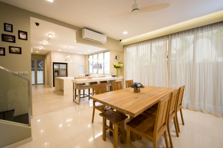 Contemporary, Minimalist, Modern Design - Dining Room - Landed House - Design by Crescendo Interior & Lifestyle Pte Ltd