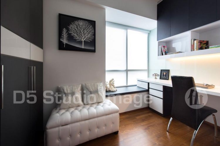 Contemporary Design - Study Room - Condominium - Design by D5 Studio Image Pte Ltd