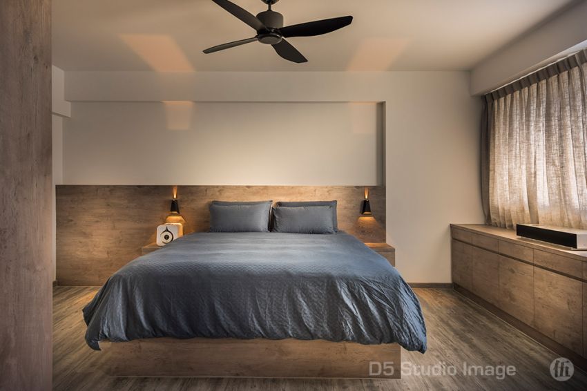 Contemporary Design - Bedroom - HDB 5 Room - Design by D5 Studio Image Pte Ltd