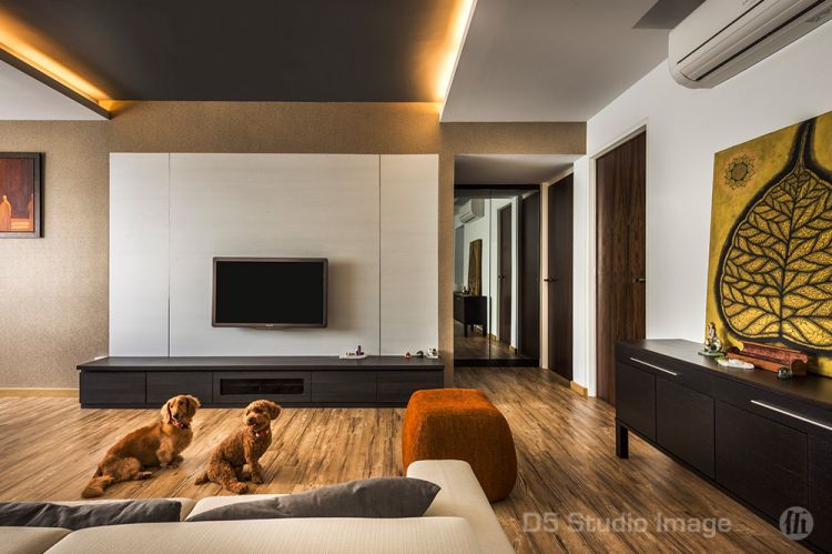 Minimalist Design - Living Room - HDB 4 Room - Design by D5 Studio Image Pte Ltd