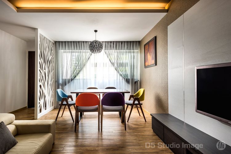 Minimalist Design - Dining Room - HDB 4 Room - Design by D5 Studio Image Pte Ltd