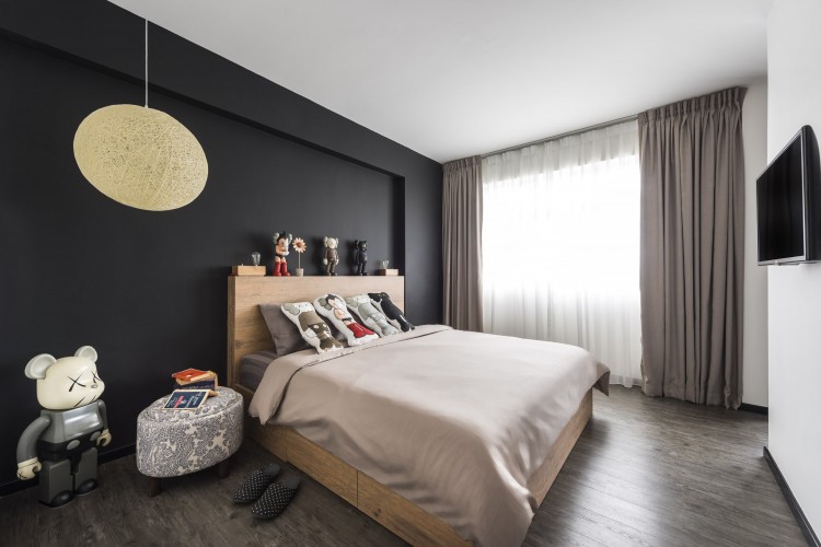 Scandinavian Design - Bedroom - HDB 4 Room - Design by D5 Studio Image Pte Ltd