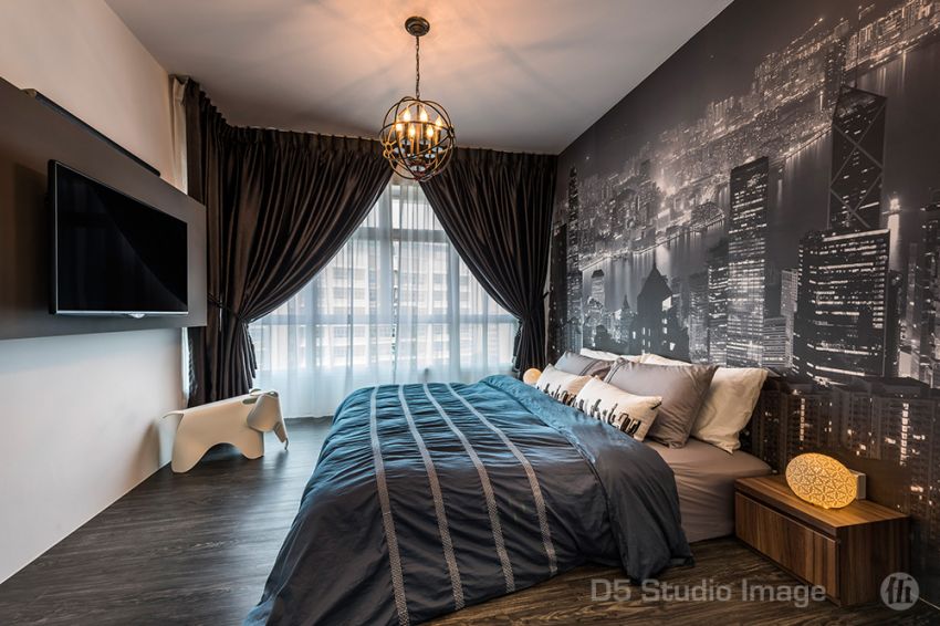 Eclectic Design - Bedroom - HDB 5 Room - Design by D5 Studio Image Pte Ltd