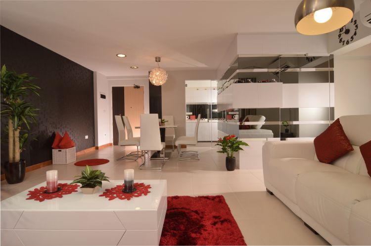 Contemporary, Modern Design - Living Room - HDB 5 Room - Design by Darwin Interior