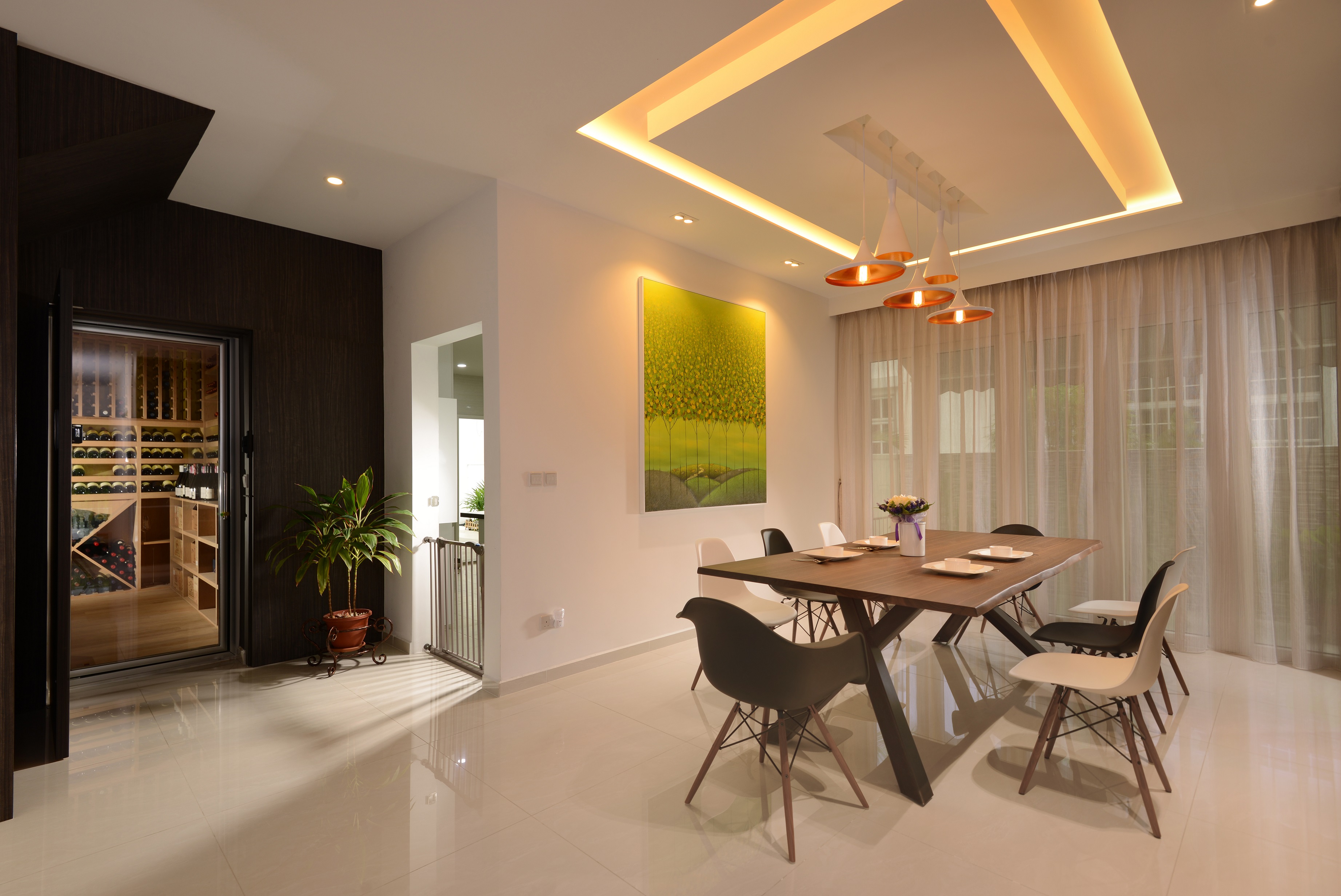 Resort Design - Dining Room - Landed House - Design by Darwin Interior