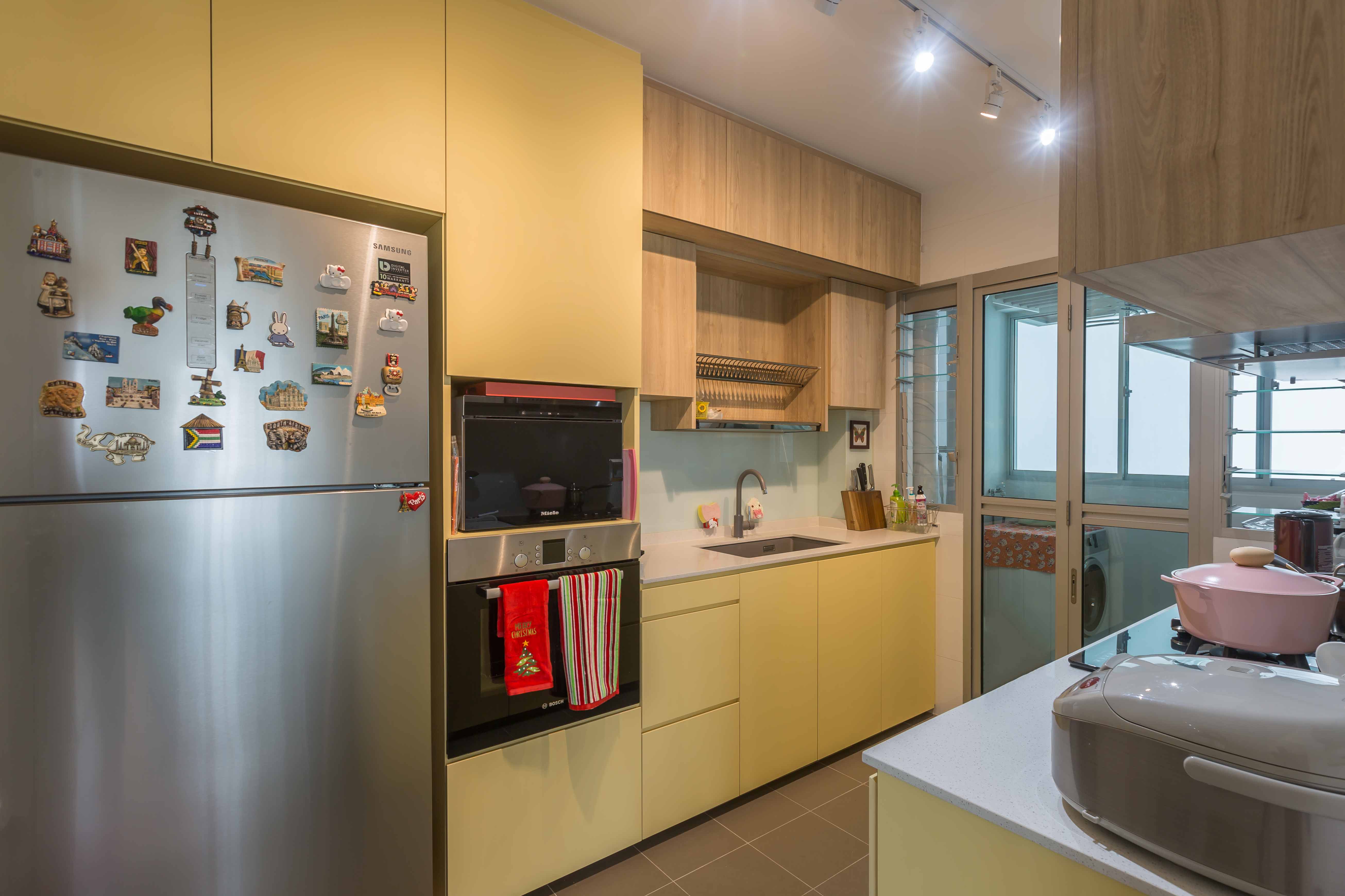 Contemporary, Modern Design - Kitchen - HDB 4 Room - Design by DB Studio Pte Ltd