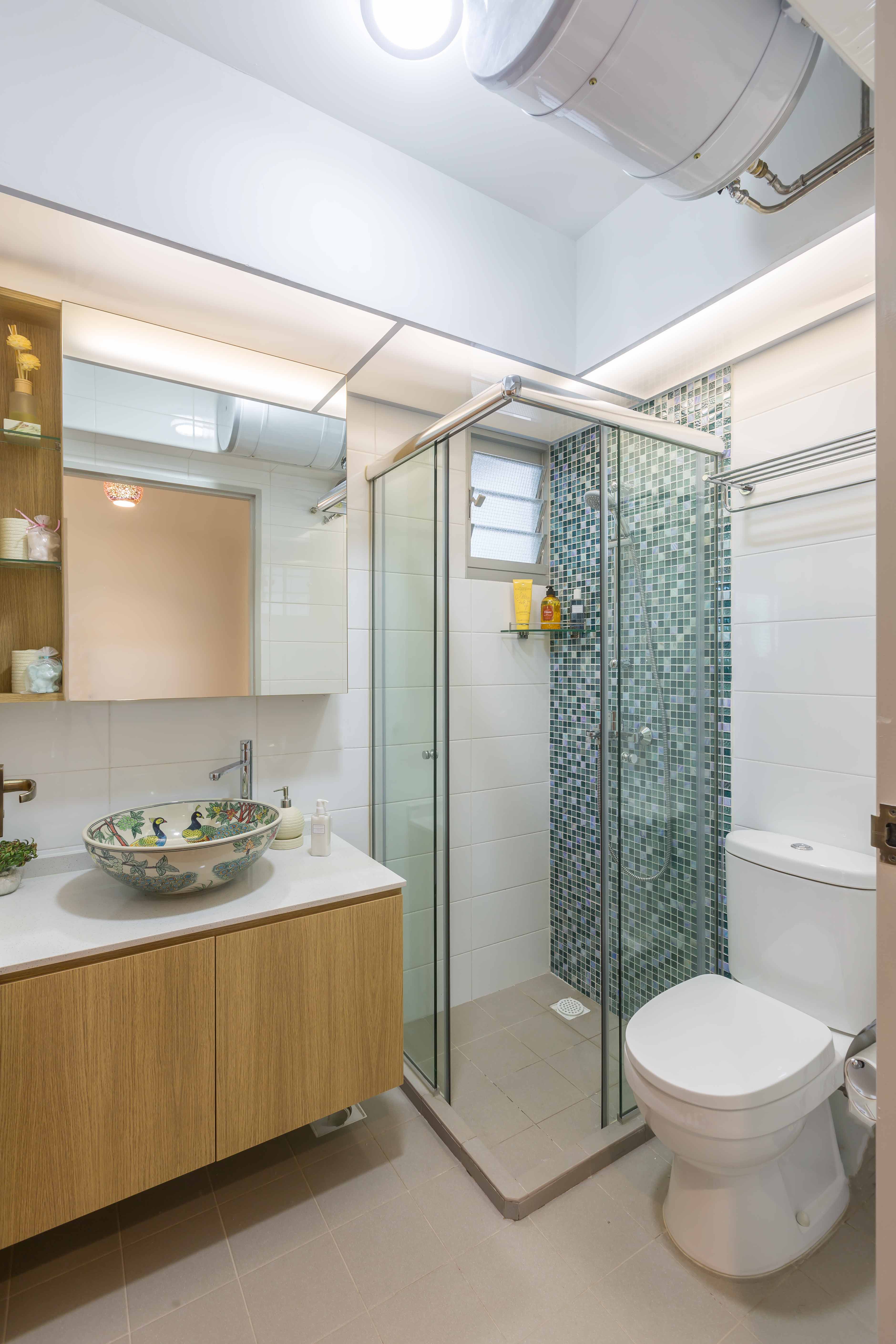 Contemporary, Modern Design - Bathroom - HDB 4 Room - Design by DB Studio Pte Ltd