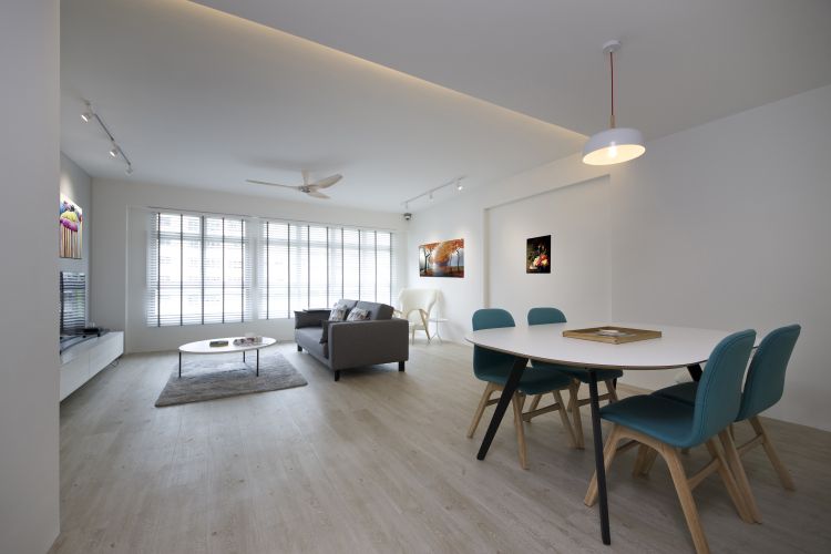 Minimalist, Scandinavian Design - Dining Room - HDB 4 Room - Design by DB Studio Pte Ltd
