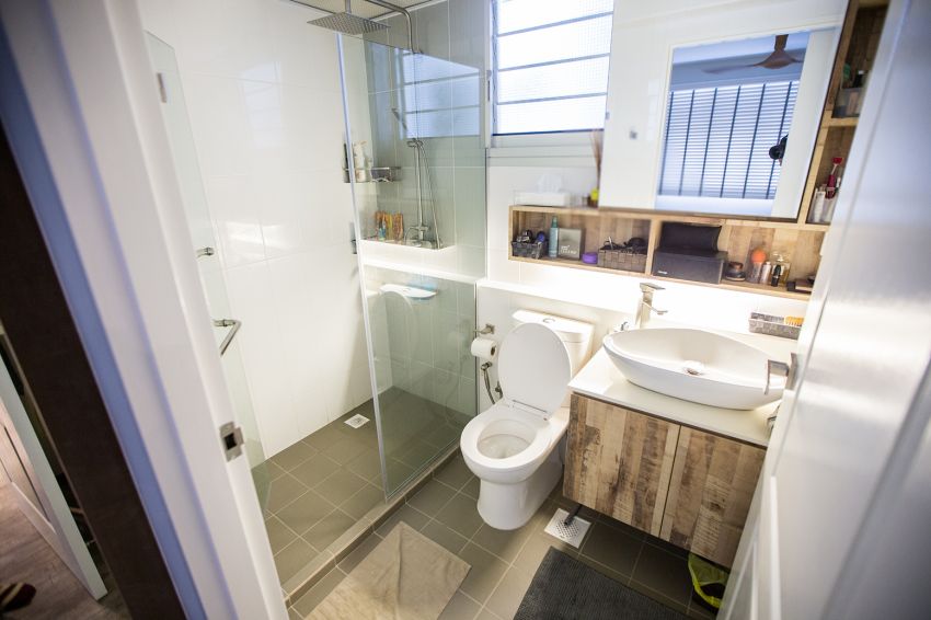 Eclectic Design - Bathroom - HDB 3 Room - Design by DB Studio Pte Ltd
