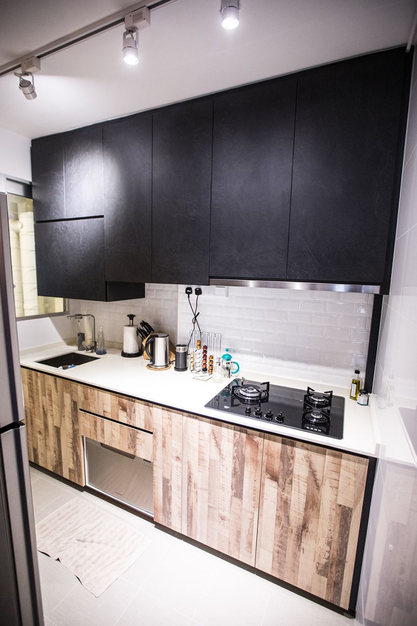Eclectic Design - Kitchen - HDB 3 Room - Design by DB Studio Pte Ltd