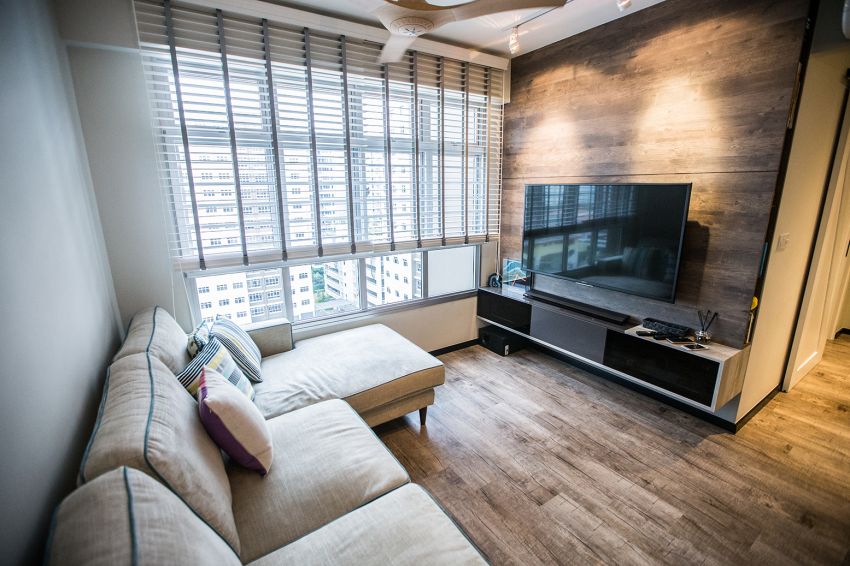 Eclectic Design - Living Room - HDB 3 Room - Design by DB Studio Pte Ltd